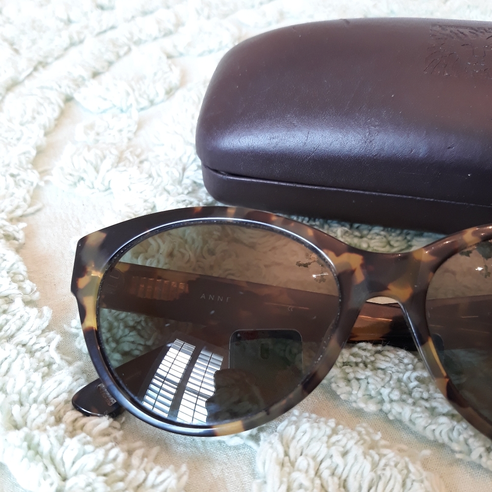 Anne Klein Tortoise Shell Sunglasses - Picture 3 of 6